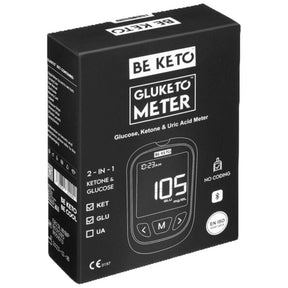 GluKeto Meter – Blood Glucose & Ketone Meter | Starter Pack - Nutra Best Europe