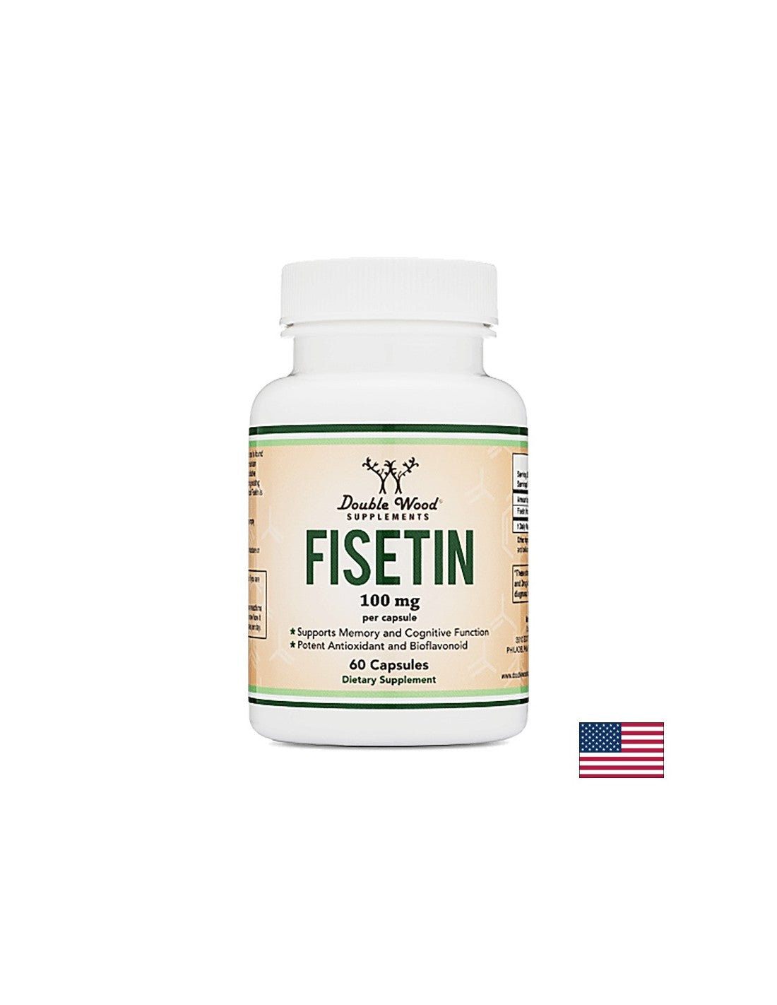 Fisetin, 100 mg, 60 capsules Double Wood - Nutra Best Europe
