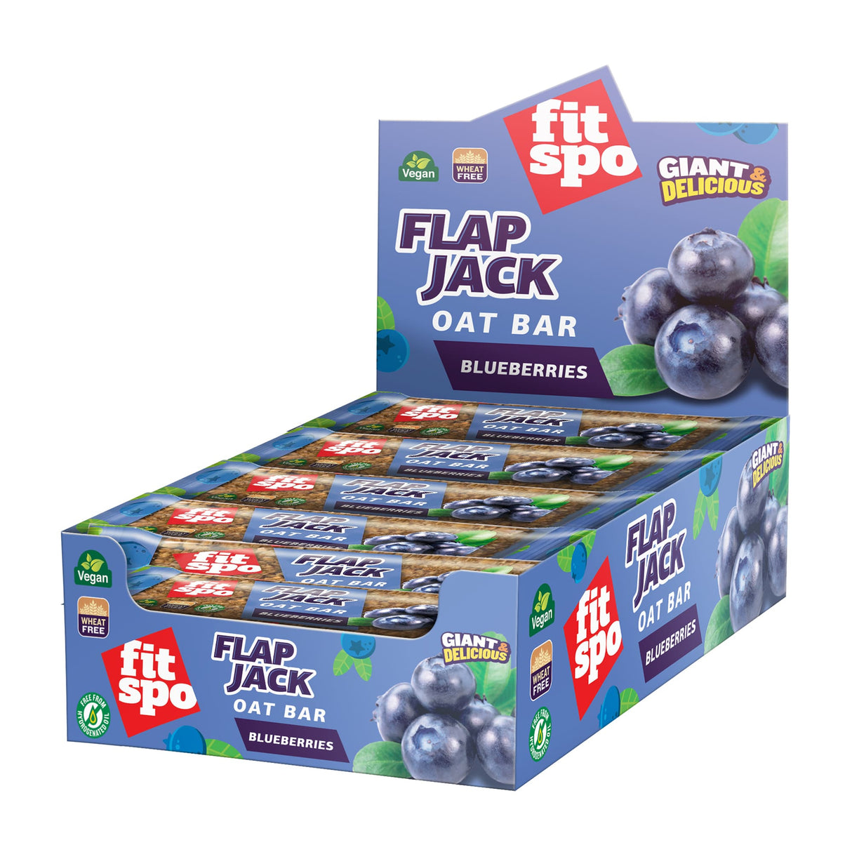 Flap Jack - Energy Oat Bar Blueberry x 80 grams - Nutra Best Europe