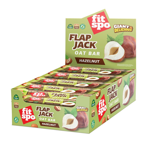 Flap Jack - Energy Oat Bar Hazelnuts - 12 x 80 grams - Nutra Best Europe