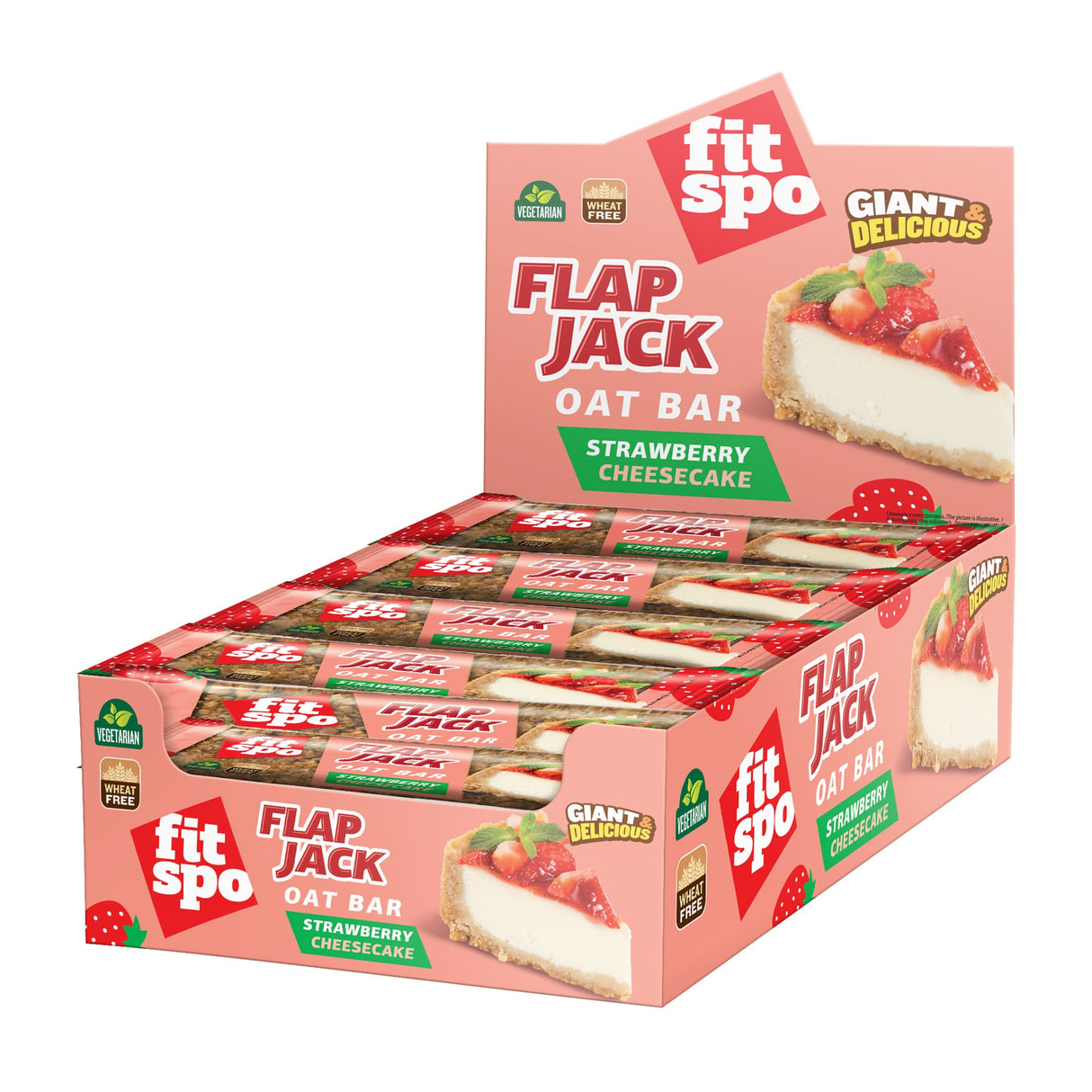 Flap Jack - Energy Oat Bar Strawberry Cheesecake x 90 grams - Nutra Best Europe