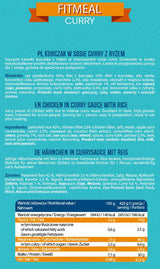 FitMeal Curry | Ready-to-eat High-Protein Meal - 420 grams - Nutra Best Europe