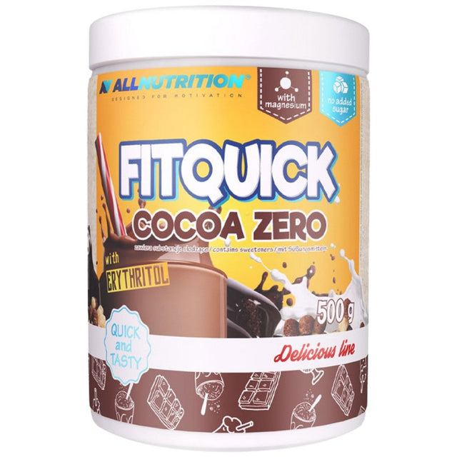 FitQuick Cocoa Zero | with Erythritol - 500 grams - Nutra Best Europe