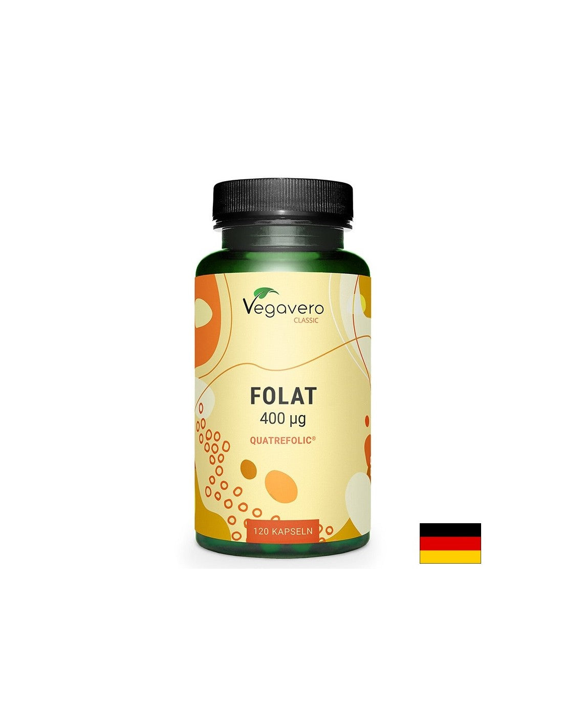 Folic acid Quatrefolic (methyl folate), 120 capsules - Nutra Best Europe