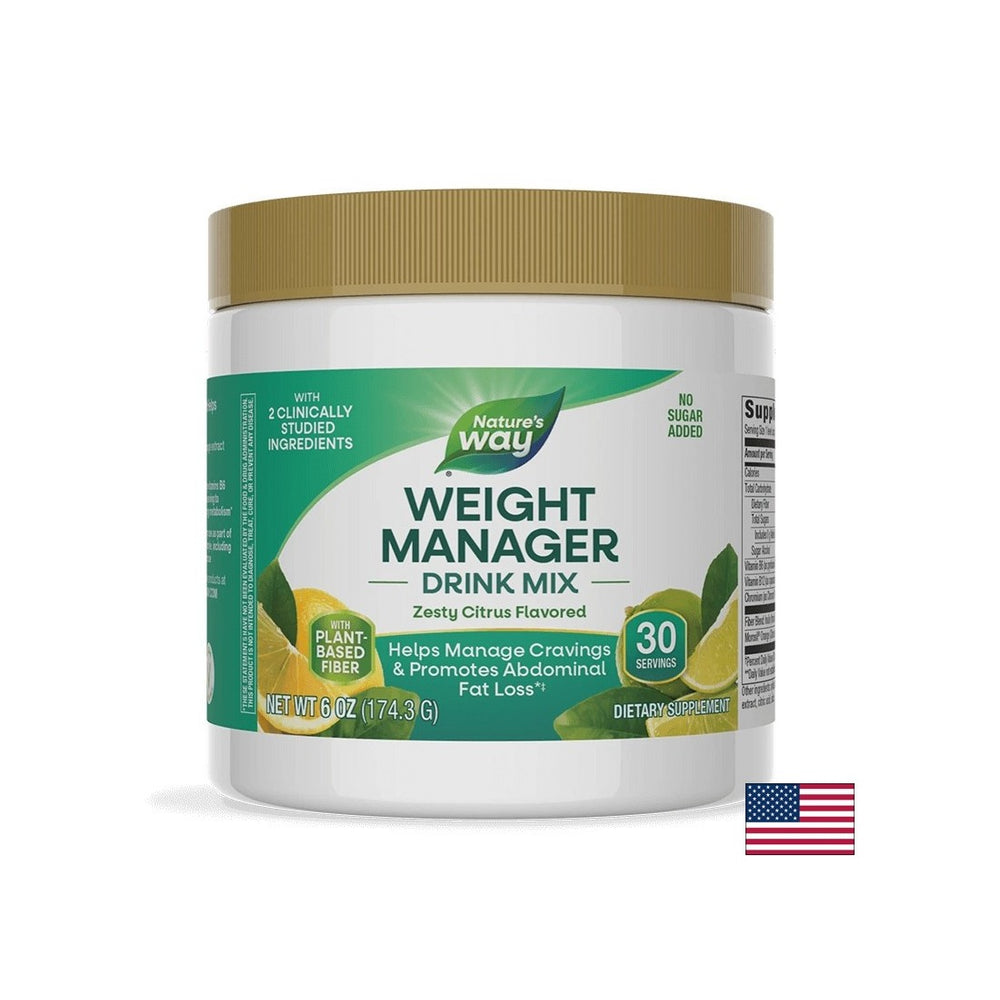 Appetite, weight and belly fat control formula - Weight Manager - 170.7 g powder, fruit flavored - Nutra Best Europe