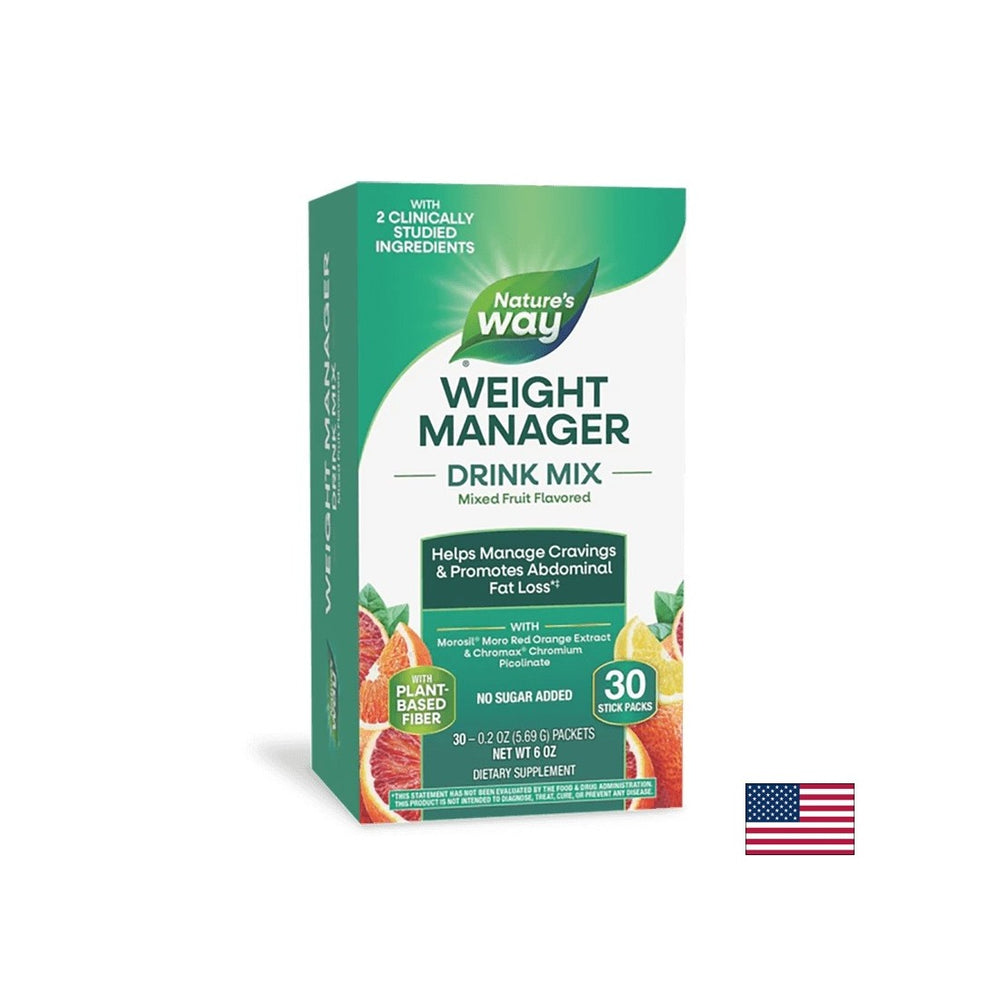 Appetite, weight and belly fat control formula - Weight Manager - 30 sachets with fruit flavor - Nutra Best Europe