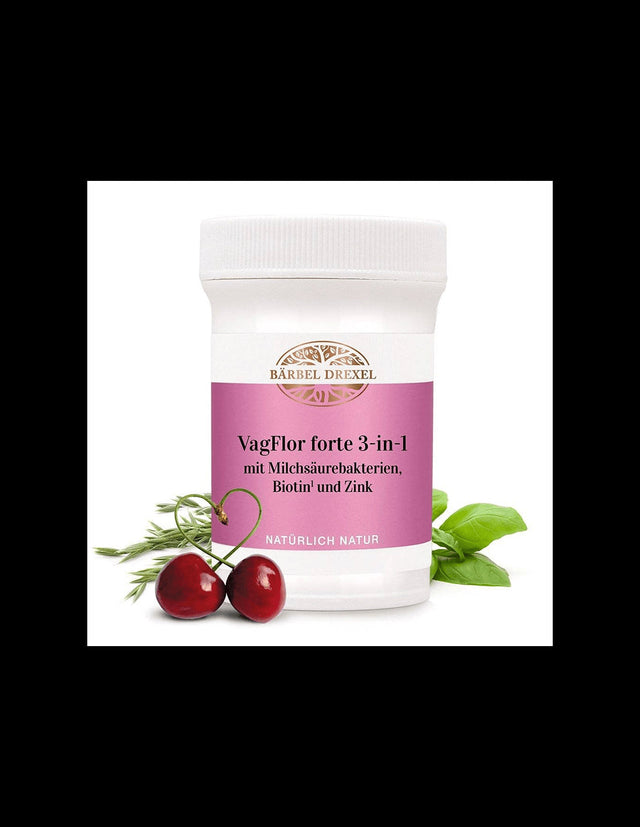 Vaginal Flora Formula - Probiotic Blend, Biotin, Zinc & Herbal Extracts, 200 Billion Active Probiotics, 30 Capsules - Nutra Best Europe