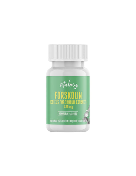 Forskolin, Coleus Forskohlii Extrakt - Forskolin (Extract from Coleus Forskohlii) 400 mg, 90 capsules Vitabay - Nutra Best Europe