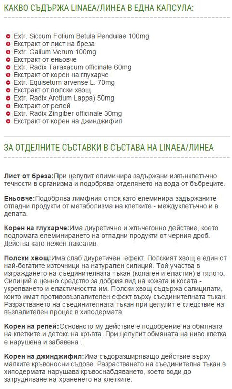 Linea 60 capsules - Nutra Best Europe