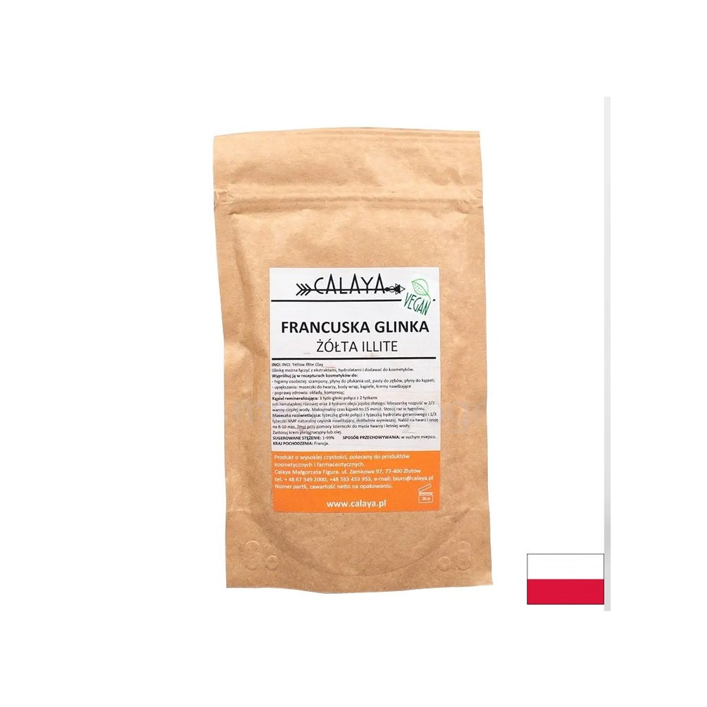 French yellow illite clay, 100 g - Nutra Best Europe