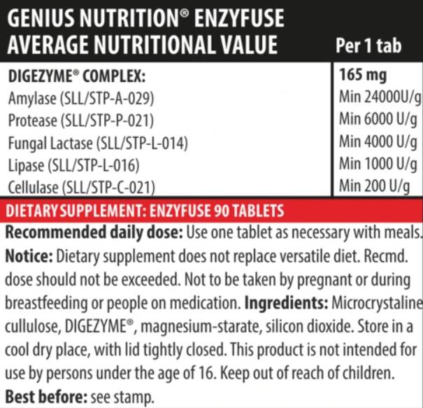 EnzyFuse - 90 Tablets - Nutra Best Europe