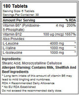 BCAA 6000 - 180 Tablets - Nutra Best Europe