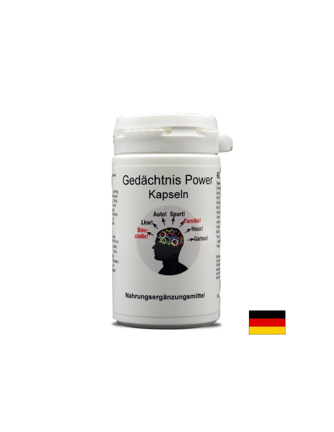 Gedächtnis Power - Memory Power - Formula for memory and concentration, 60 capsules Karl Minck - Nutra Best Europe