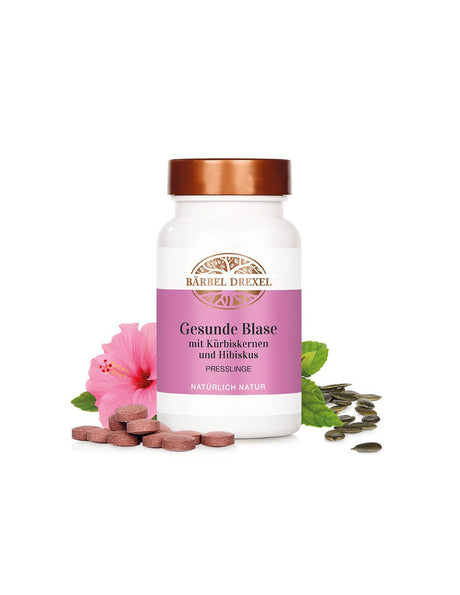 Gesunde Blase mit Kürbiskernen und Hibiskus - Herbs against overactive bladder, 120 tablets Bärbel Drexel - Nutra Best Europe