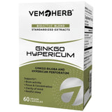 Ginkgo Hypericum - 60 capsules - Nutra Best Europe