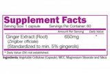 Ginger Root Extract 650 mg - 60 capsules - Nutra Best Europe