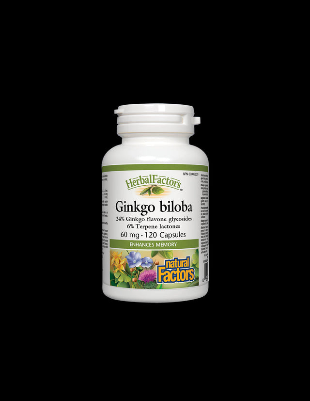 Ginkgo Biloba 60 mg - 120 capsules - Nutra Best Europe