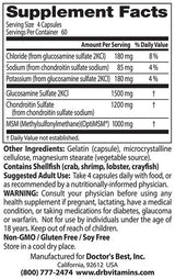 BEST Glucosamine Chondroitin & MSM - 240 capsules - Nutra Best Europe