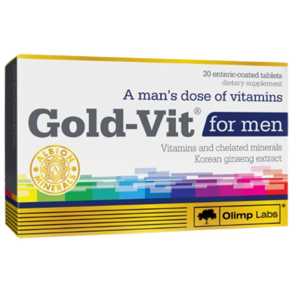 Gold Vit For Men - 30 Tablets - Nutra Best Europe