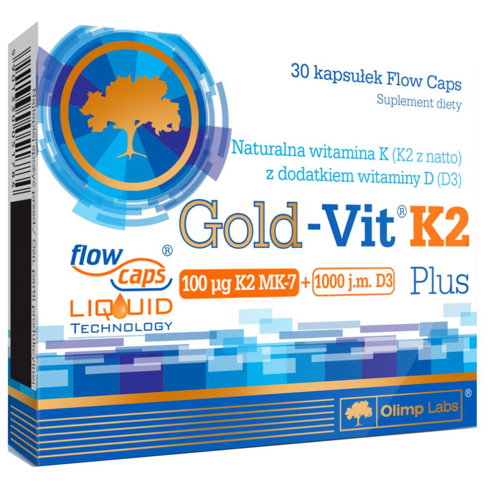 GOLD-Vit K2 Plus 30 capsules - Nutra Best Europe