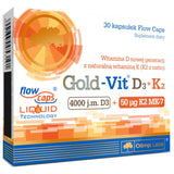GOLD-Vit D3 + K2 30 capsules - Nutra Best Europe