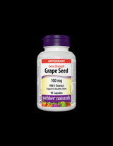 Grape Seed Extract 100:1/ Grape seed 100 mg x 90 capsules Webber Naturals - Nutra Best Europe