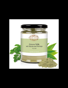 Green Milk mit Matcha und Moringa Pulver / Green milk with matcha and moringa, powder, 120 g Bärbel Drexel - Nutra Best Europe