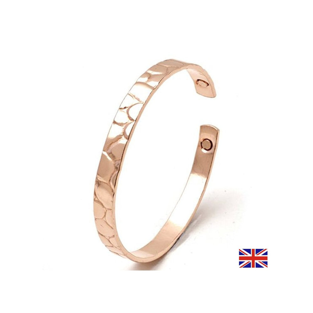 Tin and copper bracelet with magnet - Improves blood circulation, against muscle pain, size M, 19 cm - Nutra Best Europe