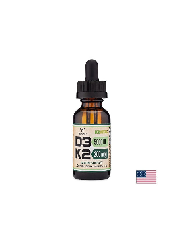 Bone Care - Vitamin D3 5000 IU + K2 200 µg, drops, 29.6 ml - Nutra Best Europe