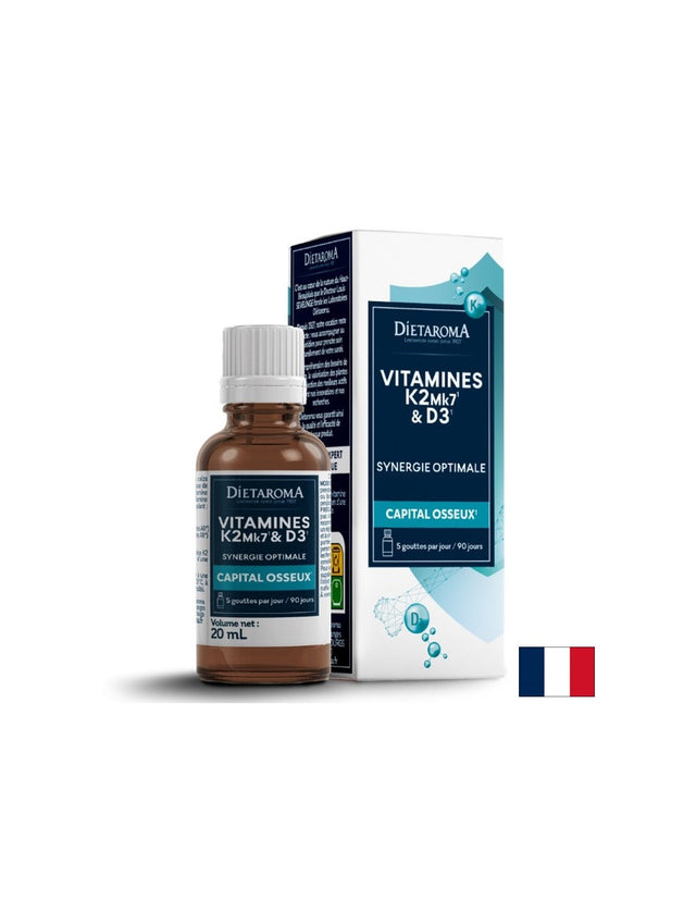 Bone Care - Vitamin D3+ K2, 20 ml drops - Nutra Best Europe