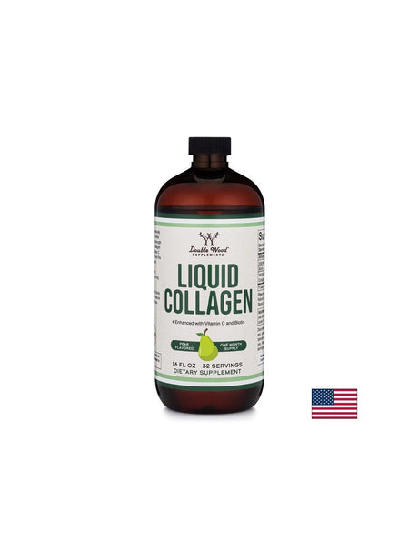 Liquid Bovine Collagen + Vitamin C and Biotin - Skin, Hair and Joint Care, 473 ml, with pear flavor - Nutra Best Europe