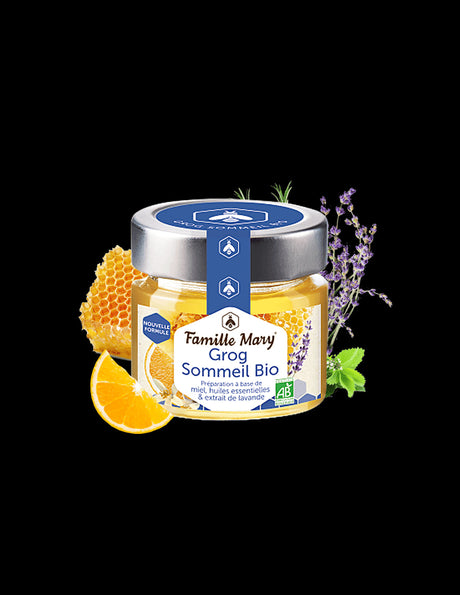 Grog with honey with essential oils and organic lavender extract, 100 g - Nutra Best Europe