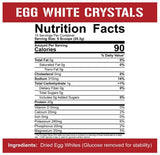 Egg White Crystals | 100% Pure Egg White Protein Powder - 379 grams - Nutra Best Europe
