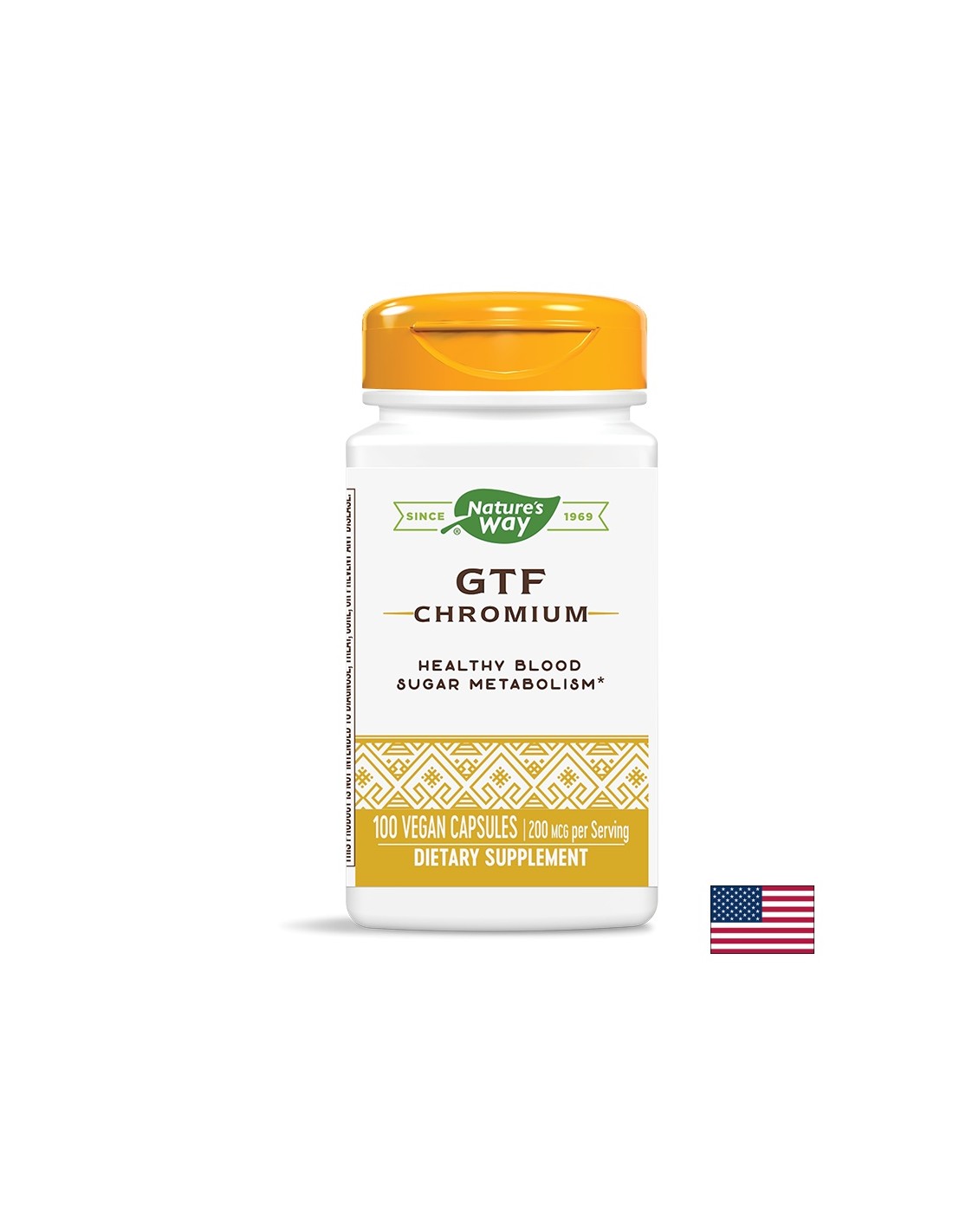 GTF Chromium 200 mcg - 100 capsules - Nutra Best Europe