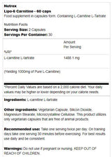 Lipo 6 / L-Carnitine - 60 capsules - Nutra Best Europe