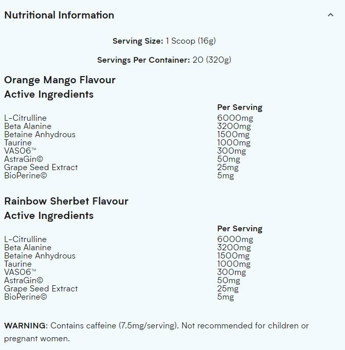 The Pump 320 grams - Nutra Best Europe