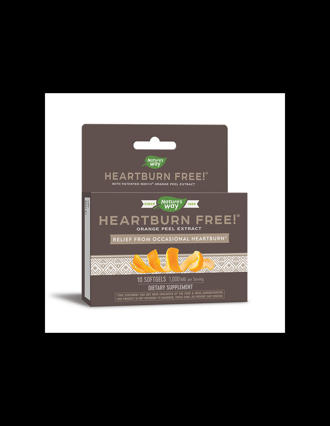 Herbal extract of orange against heartburn - Heartburn Free!, 10 softgel capsules Nature's Way - Nutra Best Europe