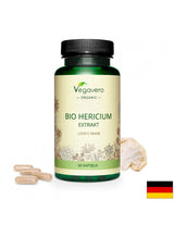 Hericium Bio Extrakt/ Hericium (Lion's mane) BIO extract, 60 capsules, 100% Vegan Vegavero - Nutra Best Europe