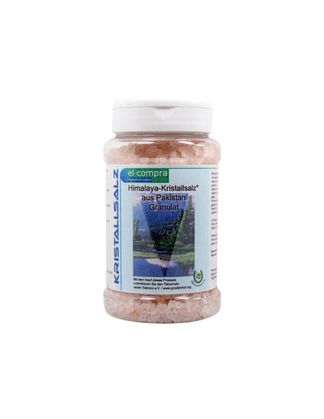 Himalaya Kristallsalz aus Pakistan Granulat - Himalayan salt from Pakistan, 550 g large crystals El Compra - Nutra Best Europe