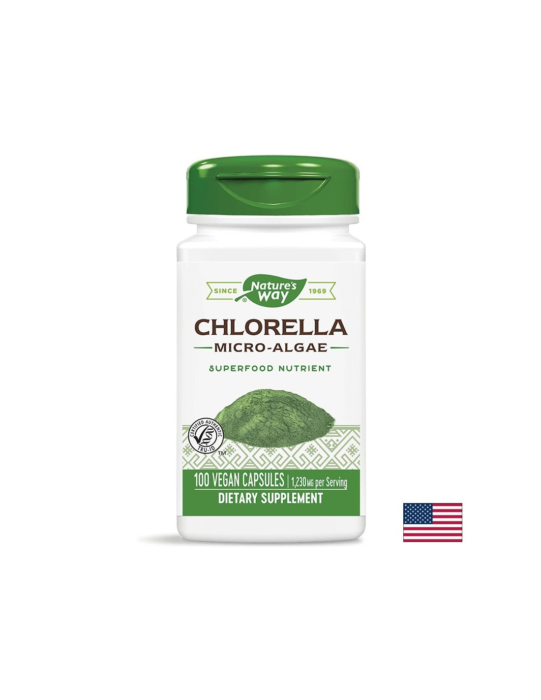 Chlorella 410 mg - 100 capsules - Nutra Best Europe