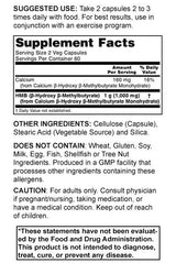 HMB 500 mg - 120 capsules - Nutra Best Europe