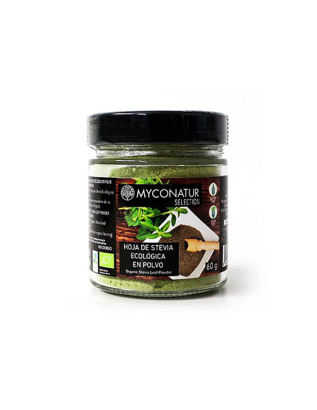 Hoja de stevia, Bio - Organic stevia leaves (powder), 60 g Myconatur - Nutra Best Europe