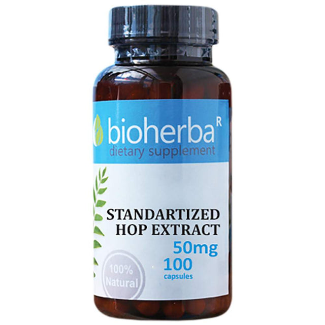 Standardized Hop Extract 50 mg - 60 capsules - Nutra Best Europe