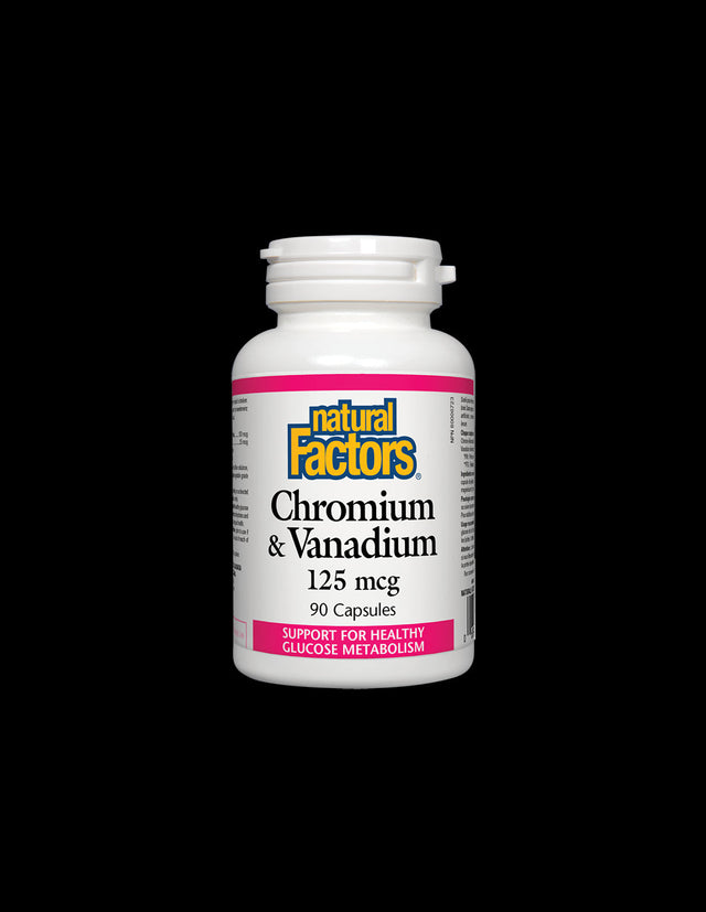 Chromium and Vanadium 125 mcg - 90 capsules - Nutra Best Europe
