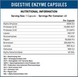 Digestive Enzyme Complex - 60 capsules - Nutra Best Europe