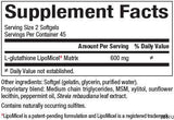 Glutathione LipoMicel Matrix 300 mg - 90 Gel capsules - Nutra Best Europe