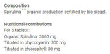 Spirulina | Vegan Bio 500 mg - 100 Tablets - Nutra Best Europe
