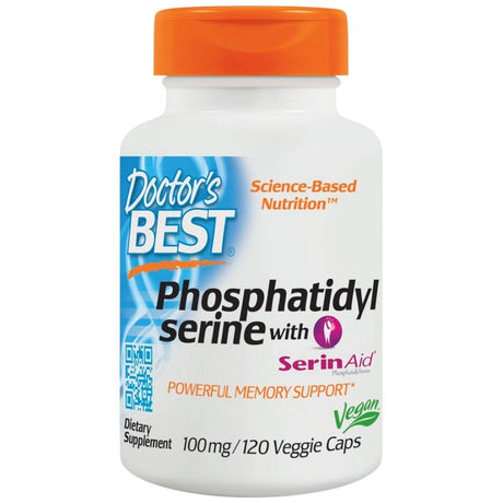 Phosphatidylserine 100 mg | With SerinAid - 120 capsules - Nutra Best Europe