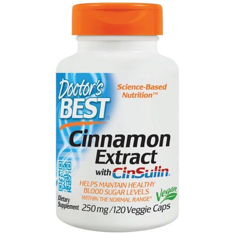 BEST Cinnamon Extract with CinSulin 250 mg - 120 capsules - Nutra Best Europe