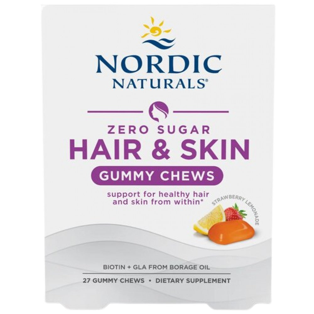 Hair & Skin Gummy Chews - 27 gummy candies - Nutra Best Europe